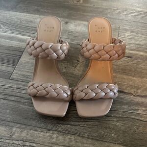 A New Day Women's Beige Braided Sandals